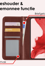 NoXx Hoes Geschikt voor <model> Hoesje Bookcase Hoes 2-in-1 Uitneembaar Cover Hard Case Met 2x Screenprotector - <color>