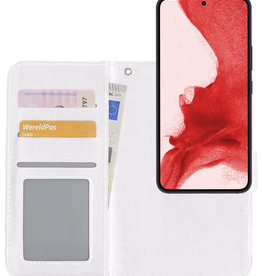 NoXx NoXx Samsung Galaxy S22 Plus Hoesje Bookcase Uitneembaar - Wit