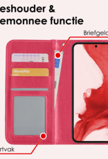 NoXx Hoes Geschikt voor <model> Hoesje Bookcase Hoes 2-in-1 Uitneembaar Cover Hard Case - <color>