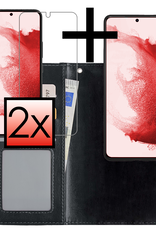 NoXx Hoes Geschikt voor <model> Hoesje Bookcase Hoes 2-in-1 Uitneembaar Cover Hard Case Met 2x Screenprotector - <color>