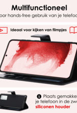 NoXx Hoes Geschikt voor <model> Hoesje Bookcase Hoes 2-in-1 Uitneembaar Cover Hard Case Met 2x Screenprotector - <color>