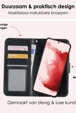 NoXx Hoes Geschikt voor <model> Hoesje Bookcase Hoes 2-in-1 Uitneembaar Cover Hard Case Met 2x Screenprotector - <color>