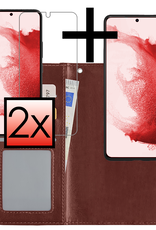 NoXx Hoes Geschikt voor <model> Hoesje Bookcase Hoes 2-in-1 Uitneembaar Cover Hard Case Met 2x Screenprotector - <color>