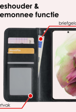 NoXx Hoes Geschikt voor <model> Hoesje Bookcase Hoes 2-in-1 Uitneembaar Cover Hard Case Met 2x Screenprotector - <color>
