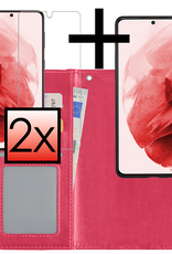 NoXx Hoes Geschikt voor <model> Hoesje Bookcase Hoes 2-in-1 Uitneembaar Cover Hard Case Met 2x Screenprotector - <color>