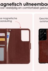 NoXx Hoes Geschikt voor <model> Hoesje Bookcase Hoes 2-in-1 Uitneembaar Cover Hard Case Met 2x Screenprotector - <color>
