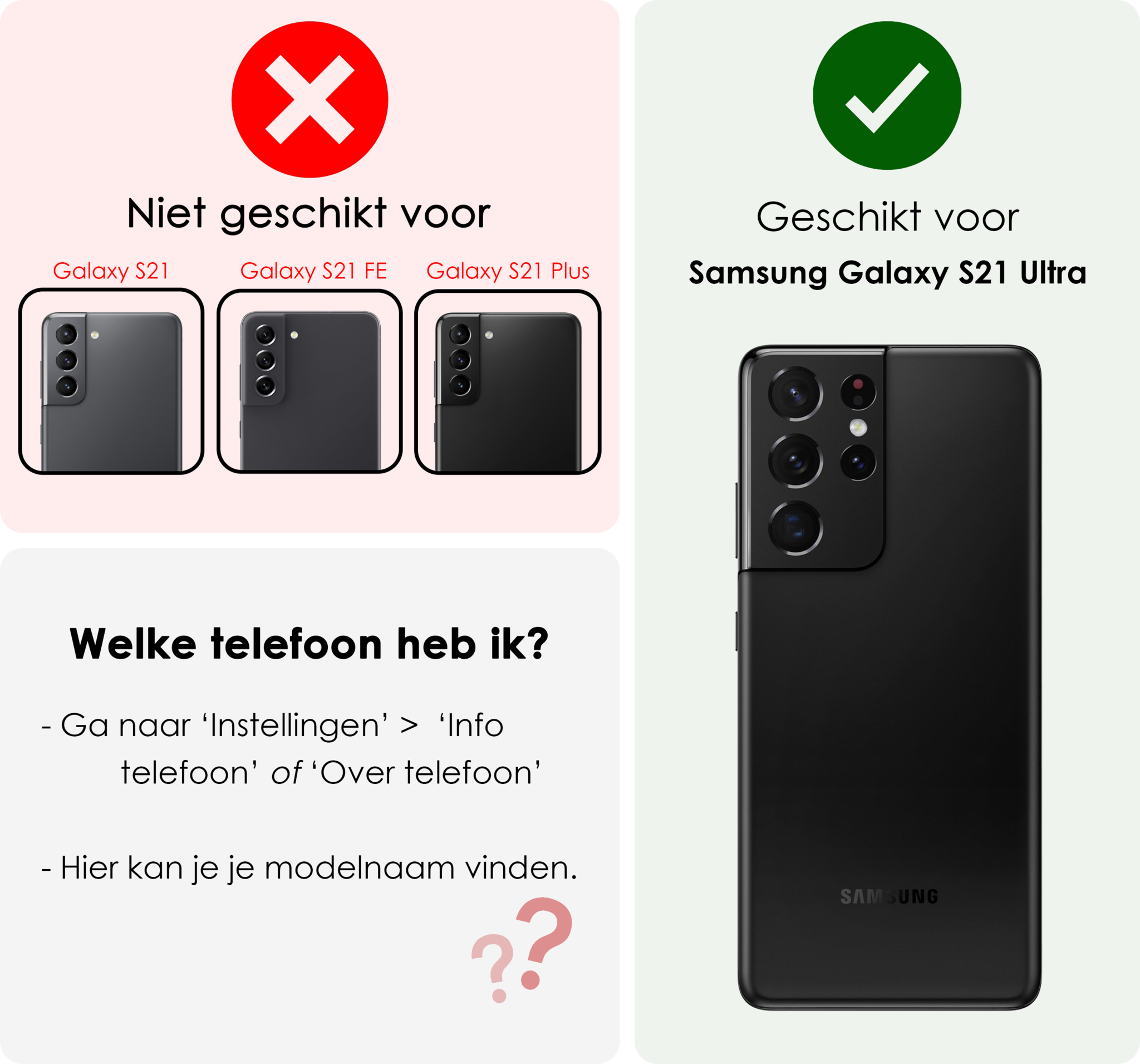 NoXx Hoes Geschikt voor <model> Hoesje Bookcase Hoes 2-in-1 Uitneembaar Cover Hard Case Met Screenprotector - <color>