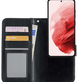 NoXx NoXx Samsung Galaxy S21 Plus Hoesje Bookcase Uitneembaar - Zwart