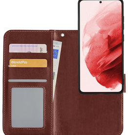 NoXx NoXx Samsung Galaxy S21 Plus Hoesje Bookcase Uitneembaar - Bruin