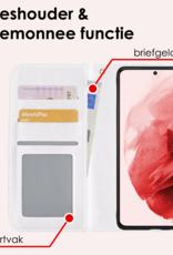 NoXx Hoes Geschikt voor <model> Hoesje Bookcase Hoes 2-in-1 Uitneembaar Cover Hard Case Met 2x Screenprotector - <color>