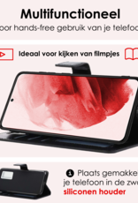 NoXx Hoes Geschikt voor <model> Hoesje Bookcase Hoes 2-in-1 Uitneembaar Cover Hard Case Met Screenprotector - <color>