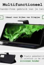 BASEY. Hoes Geschikt voor <model> Hoesje Bookcase Hoes 2-in-1 Cover Met 2x Screenprotector - Hoesje Geschikt voor <model2> Hoes 2-in-1 Hoesje Case - <color>