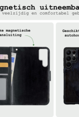 BASEY. Hoes Geschikt voor <model> Hoesje Bookcase Hoes 2-in-1 Cover Met 2x Screenprotector - Hoesje Geschikt voor <model2> Hoes 2-in-1 Hoesje Case - <color>