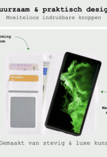 BASEY. Hoes Geschikt voor <model> Hoesje Bookcase Hoes 2-in-1 Cover Met 2x Screenprotector - Hoesje Geschikt voor <model2> Hoes 2-in-1 Hoesje Case - <color>