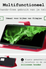 BASEY. Hoes Geschikt voor <model> Hoesje Bookcase Hoes 2-in-1 Cover Met 2x Screenprotector - Hoesje Geschikt voor <model2> Hoes 2-in-1 Hoesje Case - <color>