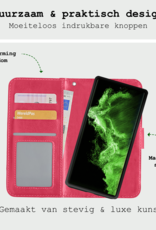 BASEY. Hoes Geschikt voor <model> Hoesje Bookcase Hoes 2-in-1 Cover Met 2x Screenprotector - Hoesje Geschikt voor <model2> Hoes 2-in-1 Hoesje Case - <color>