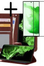 BASEY. Hoes Geschikt voor <model> Hoesje Bookcase Hoes 2-in-1 Cover Met Screenprotector - Hoesje Geschikt voor <model2> Hoes 2-in-1 Hoesje Case - <color>