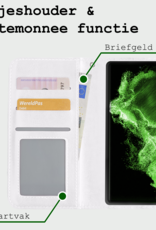 BASEY. Hoes Geschikt voor <model> Hoesje Bookcase Hoes 2-in-1 Cover - Hoesje Geschikt voor <model2> Hoes 2-in-1 Hoesje Case - <color>