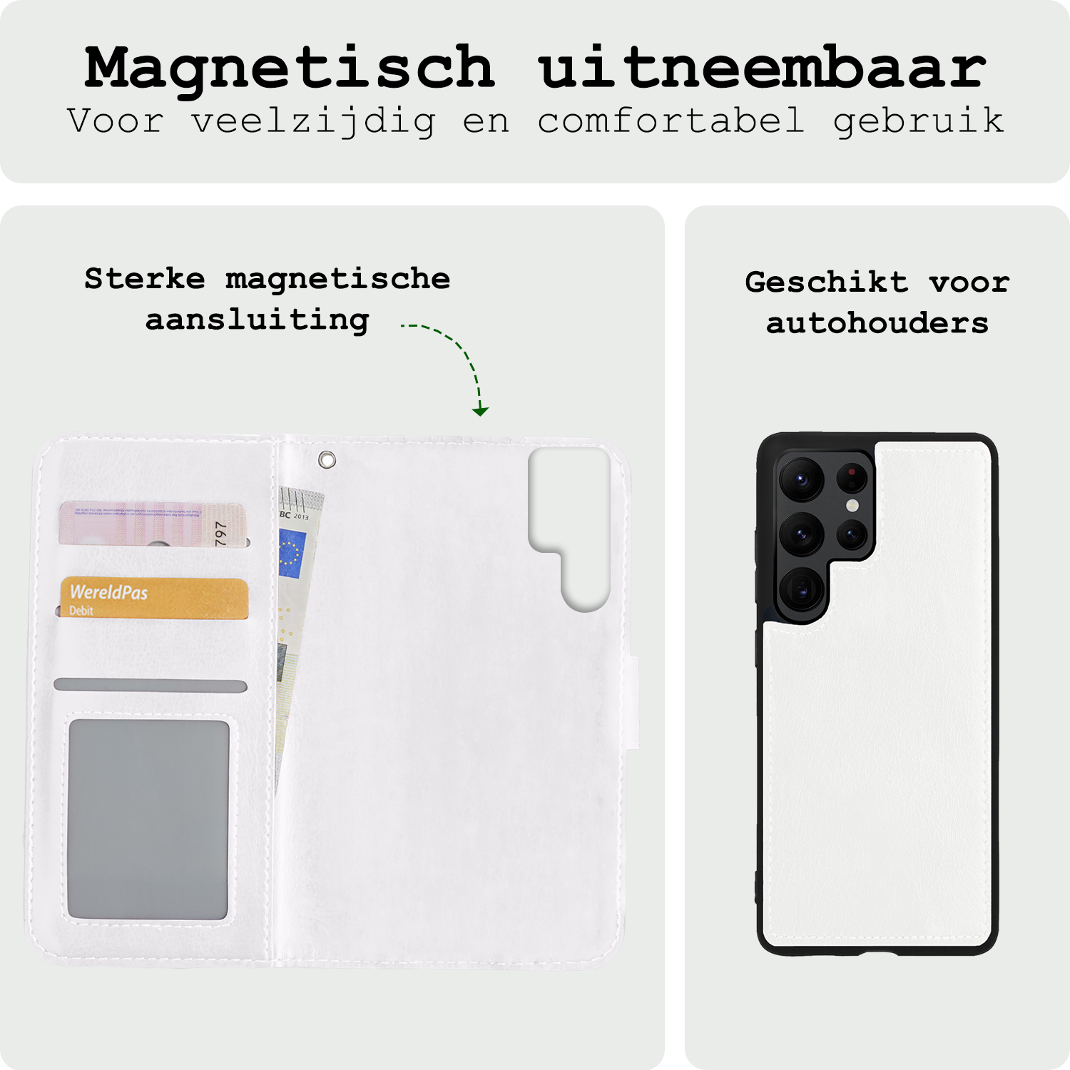 BASEY. Hoes Geschikt voor <model> Hoesje Bookcase Hoes 2-in-1 Cover - Hoesje Geschikt voor <model2> Hoes 2-in-1 Hoesje Case - <color>