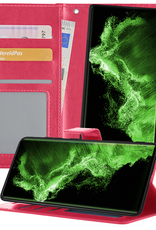 BASEY. Hoes Geschikt voor <model> Hoesje Bookcase Hoes 2-in-1 Cover - Hoesje Geschikt voor <model2> Hoes 2-in-1 Hoesje Case - <color>