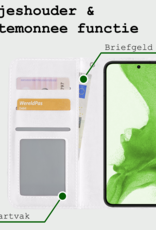 BASEY. Hoes Geschikt voor <model> Hoesje Bookcase Hoes 2-in-1 Cover Met 2x Screenprotector - Hoesje Geschikt voor <model2> Hoes 2-in-1 Hoesje Case - <color>