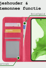 BASEY. Hoes Geschikt voor <model> Hoesje Bookcase Hoes 2-in-1 Cover Met 2x Screenprotector - Hoesje Geschikt voor <model2> Hoes 2-in-1 Hoesje Case - <color>