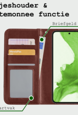 BASEY. Hoes Geschikt voor <model> Hoesje Bookcase Hoes 2-in-1 Cover Met 2x Screenprotector - Hoesje Geschikt voor <model2> Hoes 2-in-1 Hoesje Case - <color>