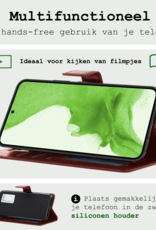 BASEY. Hoes Geschikt voor <model> Hoesje Bookcase Hoes 2-in-1 Cover Met 2x Screenprotector - Hoesje Geschikt voor <model2> Hoes 2-in-1 Hoesje Case - <color>