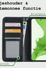 BASEY. Hoes Geschikt voor <model> Hoesje Bookcase Hoes 2-in-1 Cover Met Screenprotector - Hoesje Geschikt voor <model2> Hoes 2-in-1 Hoesje Case - <color>