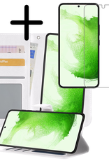 BASEY. Hoes Geschikt voor <model> Hoesje Bookcase Hoes 2-in-1 Cover Met Screenprotector - Hoesje Geschikt voor <model2> Hoes 2-in-1 Hoesje Case - <color>