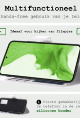 BASEY. Hoes Geschikt voor <model> Hoesje Bookcase Hoes 2-in-1 Cover Met Screenprotector - Hoesje Geschikt voor <model2> Hoes 2-in-1 Hoesje Case - <color>