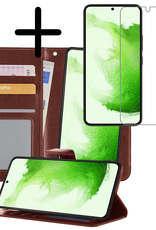 BASEY. Hoes Geschikt voor <model> Hoesje Bookcase Hoes 2-in-1 Cover Met Screenprotector - Hoesje Geschikt voor <model2> Hoes 2-in-1 Hoesje Case - <color>