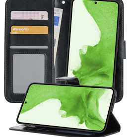 BASEY. BASEY. Samsung Galaxy S22 Plus Hoesje Bookcase Uitneembaar - Zwart