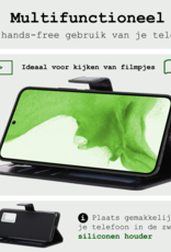 BASEY. Hoes Geschikt voor <model> Hoesje Bookcase Hoes 2-in-1 Cover - Hoesje Geschikt voor <model2> Hoes 2-in-1 Hoesje Case - <color>