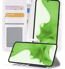 BASEY. BASEY. Samsung Galaxy S22 Plus Hoesje Bookcase Uitneembaar - Wit