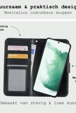 BASEY. Hoes Geschikt voor <model> Hoesje Bookcase Hoes 2-in-1 Cover Met 2x Screenprotector - Hoesje Geschikt voor <model2> Hoes 2-in-1 Hoesje Case - <color>