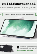 BASEY. Hoes Geschikt voor <model> Hoesje Bookcase Hoes 2-in-1 Cover Met Screenprotector - Hoesje Geschikt voor <model2> Hoes 2-in-1 Hoesje Case - <color>