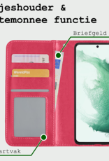 BASEY. Hoes Geschikt voor <model> Hoesje Bookcase Hoes 2-in-1 Cover Met Screenprotector - Hoesje Geschikt voor <model2> Hoes 2-in-1 Hoesje Case - <color>