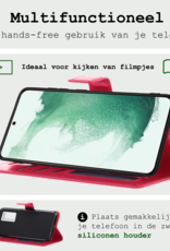 BASEY. Hoes Geschikt voor <model> Hoesje Bookcase Hoes 2-in-1 Cover Met Screenprotector - Hoesje Geschikt voor <model2> Hoes 2-in-1 Hoesje Case - <color>
