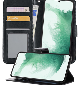 BASEY. BASEY. Samsung Galaxy S22 Hoesje Bookcase Uitneembaar - Zwart