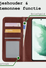 BASEY. Hoes Geschikt voor <model> Hoesje Bookcase Hoes 2-in-1 Cover - Hoesje Geschikt voor <model2> Hoes 2-in-1 Hoesje Case - <color>