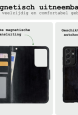 BASEY. Hoes Geschikt voor <model> Hoesje Bookcase Hoes 2-in-1 Cover Met 2x Screenprotector - Hoesje Geschikt voor <model2> Hoes 2-in-1 Hoesje Case - <color>