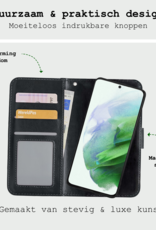 BASEY. Hoes Geschikt voor <model> Hoesje Bookcase Hoes 2-in-1 Cover Met Screenprotector - Hoesje Geschikt voor <model2> Hoes 2-in-1 Hoesje Case - <color>