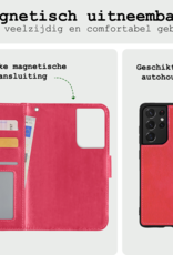 BASEY. Hoes Geschikt voor <model> Hoesje Bookcase Hoes 2-in-1 Cover - Hoesje Geschikt voor <model2> Hoes 2-in-1 Hoesje Case - <color>