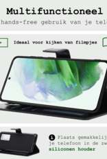 BASEY. Hoes Geschikt voor <model> Hoesje Bookcase Hoes 2-in-1 Cover Met Screenprotector - Hoesje Geschikt voor <model2> Hoes 2-in-1 Hoesje Case - <color>