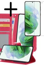 BASEY. Hoes Geschikt voor <model> Hoesje Bookcase Hoes 2-in-1 Cover Met Screenprotector - Hoesje Geschikt voor <model2> Hoes 2-in-1 Hoesje Case - <color>