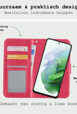 BASEY. Hoes Geschikt voor <model> Hoesje Bookcase Hoes 2-in-1 Cover Met Screenprotector - Hoesje Geschikt voor <model2> Hoes 2-in-1 Hoesje Case - <color>