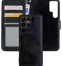 Nomfy Nomfy Samsung Galaxy S22 Ultra Hoesje Bookcase Uitneembaar - Zwart