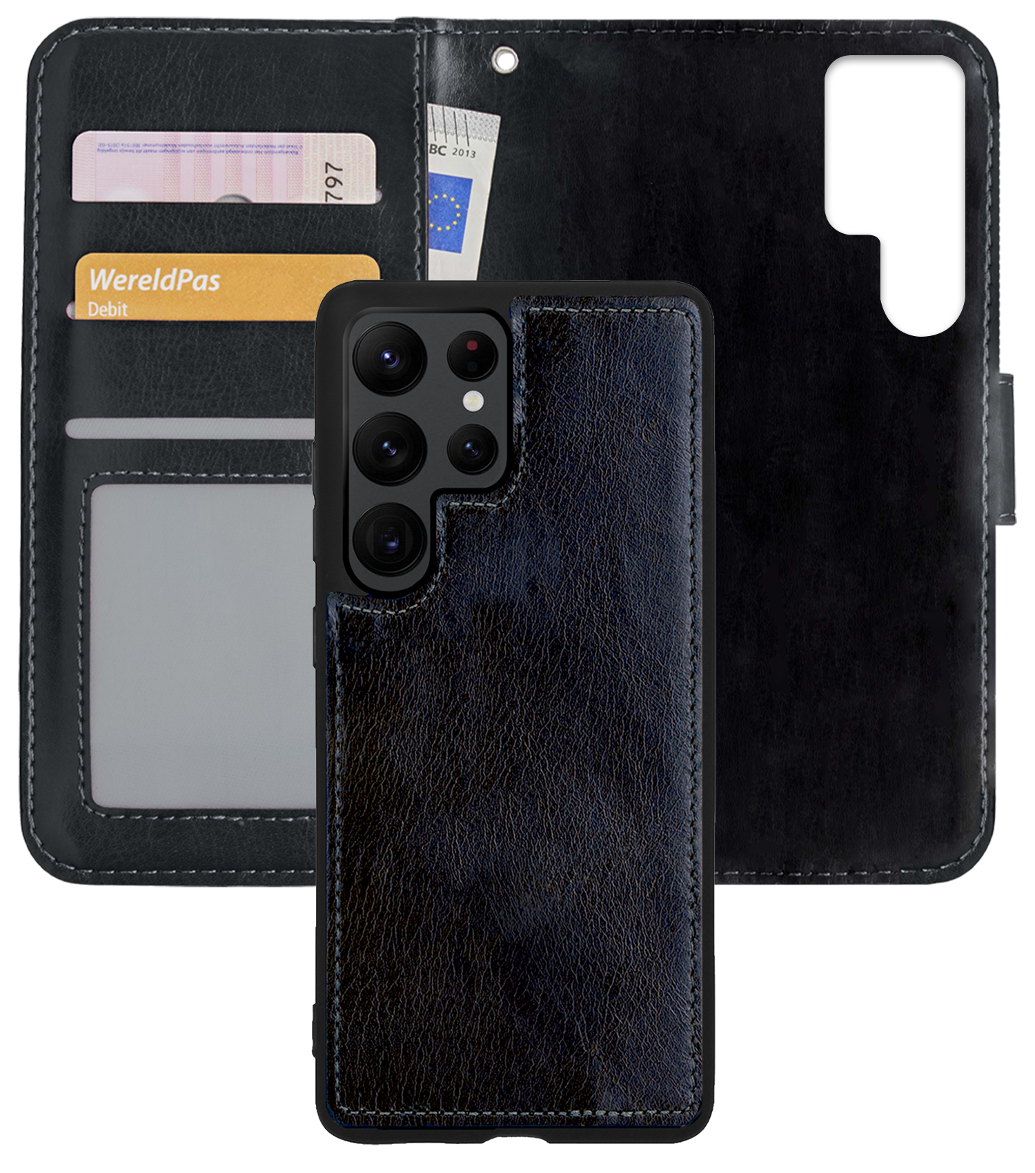 Nomfy Hoesje Geschikt voor <model> Hoesje 2-in-1 Bookcase Hoes Case Uitneembaar - Hoes Geschikt voor <model2> Hoes Cover - <color>