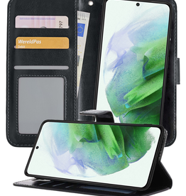 BASEY. BASEY. Samsung Galaxy S21 Hoesje Bookcase Uitneembaar - Zwart